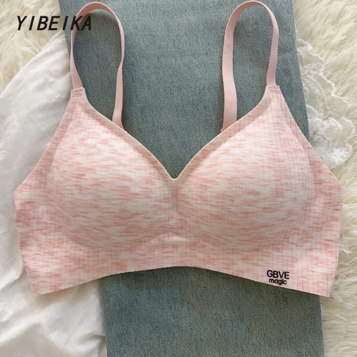 ไร้โครงฟองน้ำบางผ้านิ่มนุ่มลื่นเย็นใส่สบายแนบเนียนไปกับผิวSport Bra รูปที่ 1