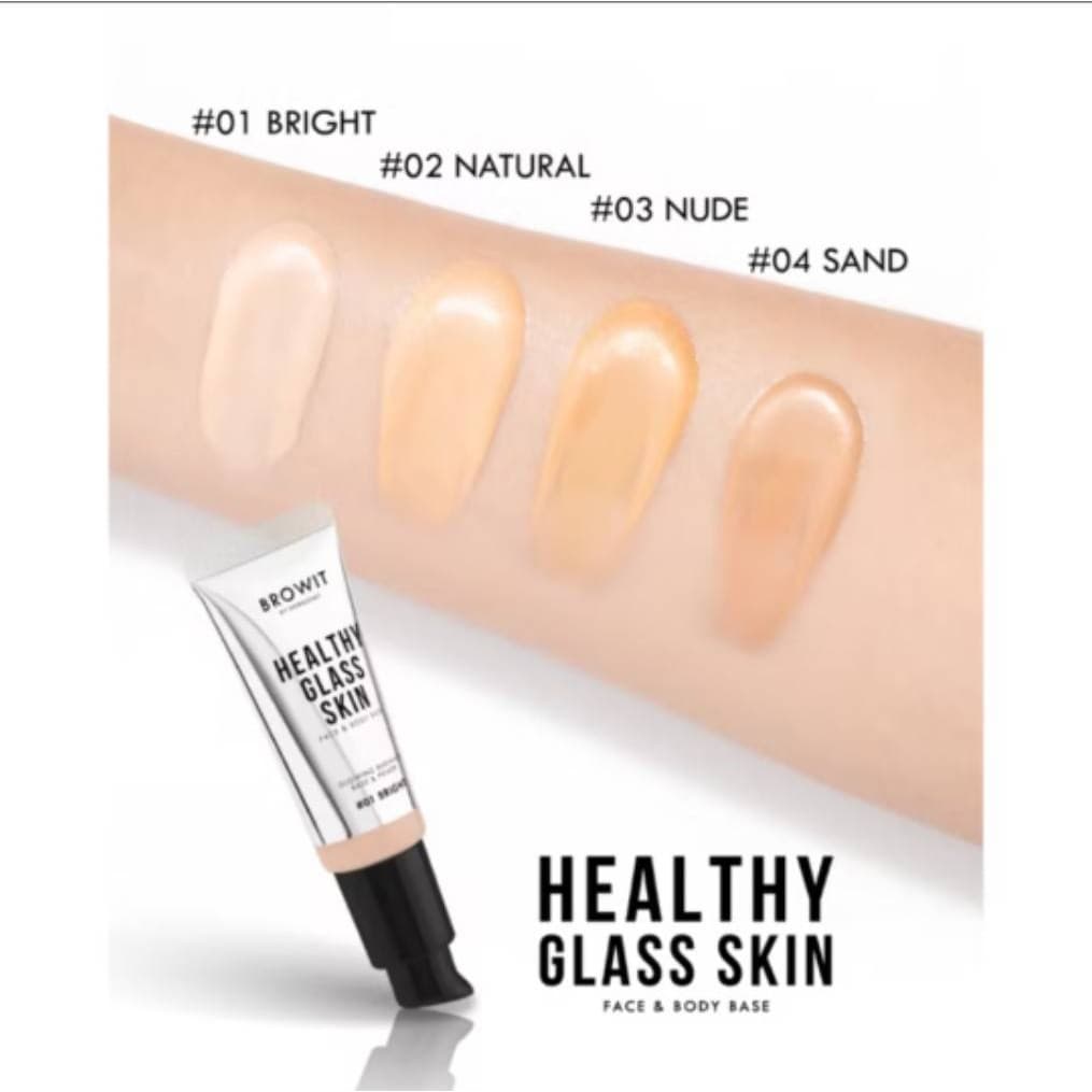 Browit Healthy Glass Skin Face & Body Base 24 ml. บราวอิท เบสผิวกระจกน้องฉัตร รูปที่ 7