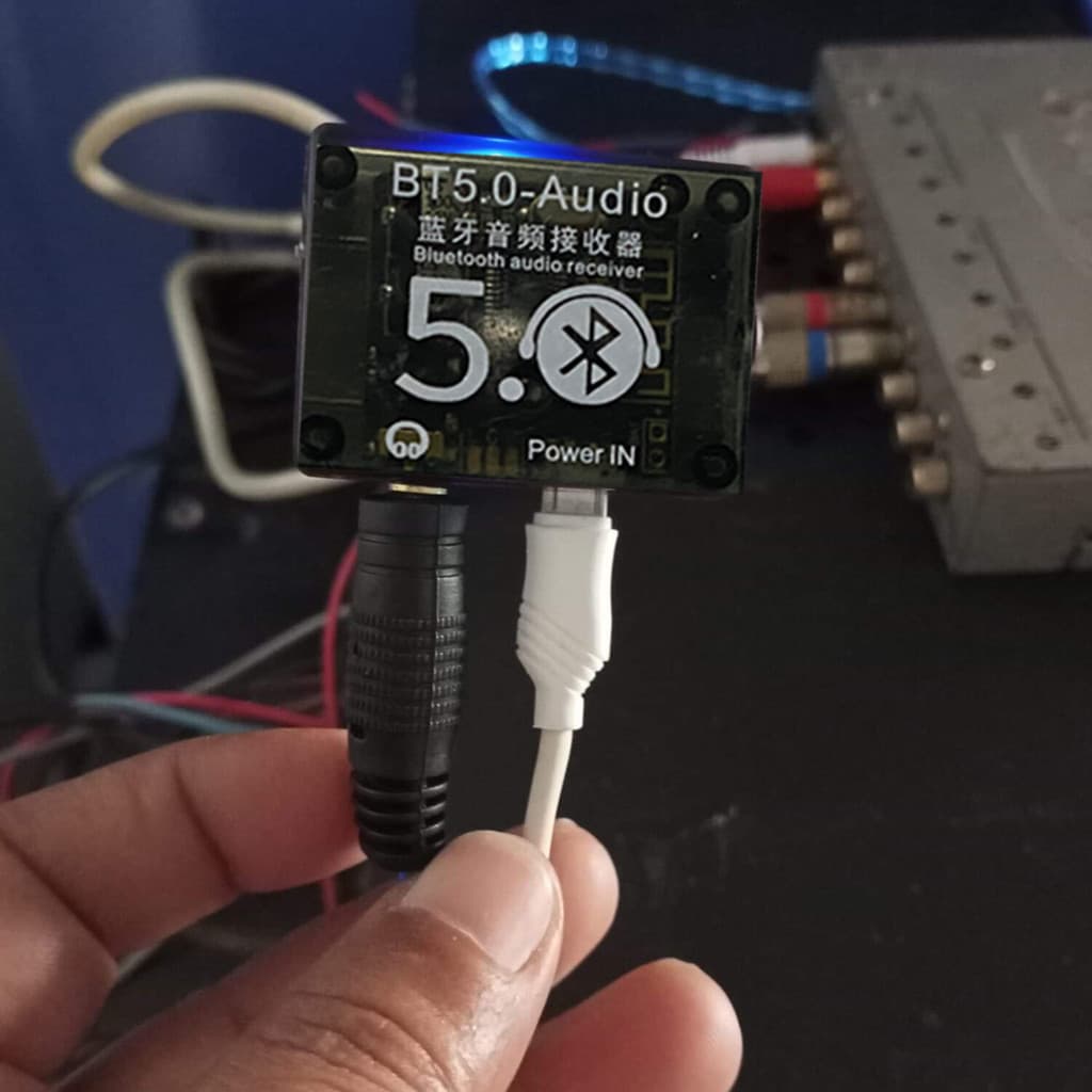 Tongjan Boonma ตัวรับสัญญาณ บลูทูธรถยนต์ บลูทูธไร้สาย ตัวรับบลูทูธ bluetooth 5.0 รับไกล บลูทูธ สายชาร์จ สายRCA/AUX รูปที่ 3