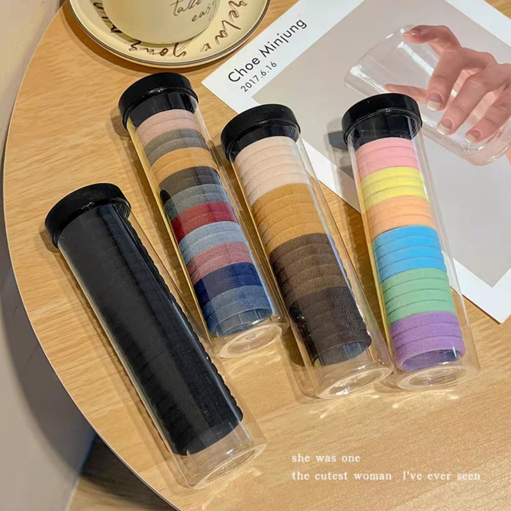 Cilset ยางมัดผมผ้ากำมะหยี่ ฟีลเกาหลี 20ชิ้นต่อ1กล่อง 9บาท ถูกมาก /TM-1 รูปที่ 2