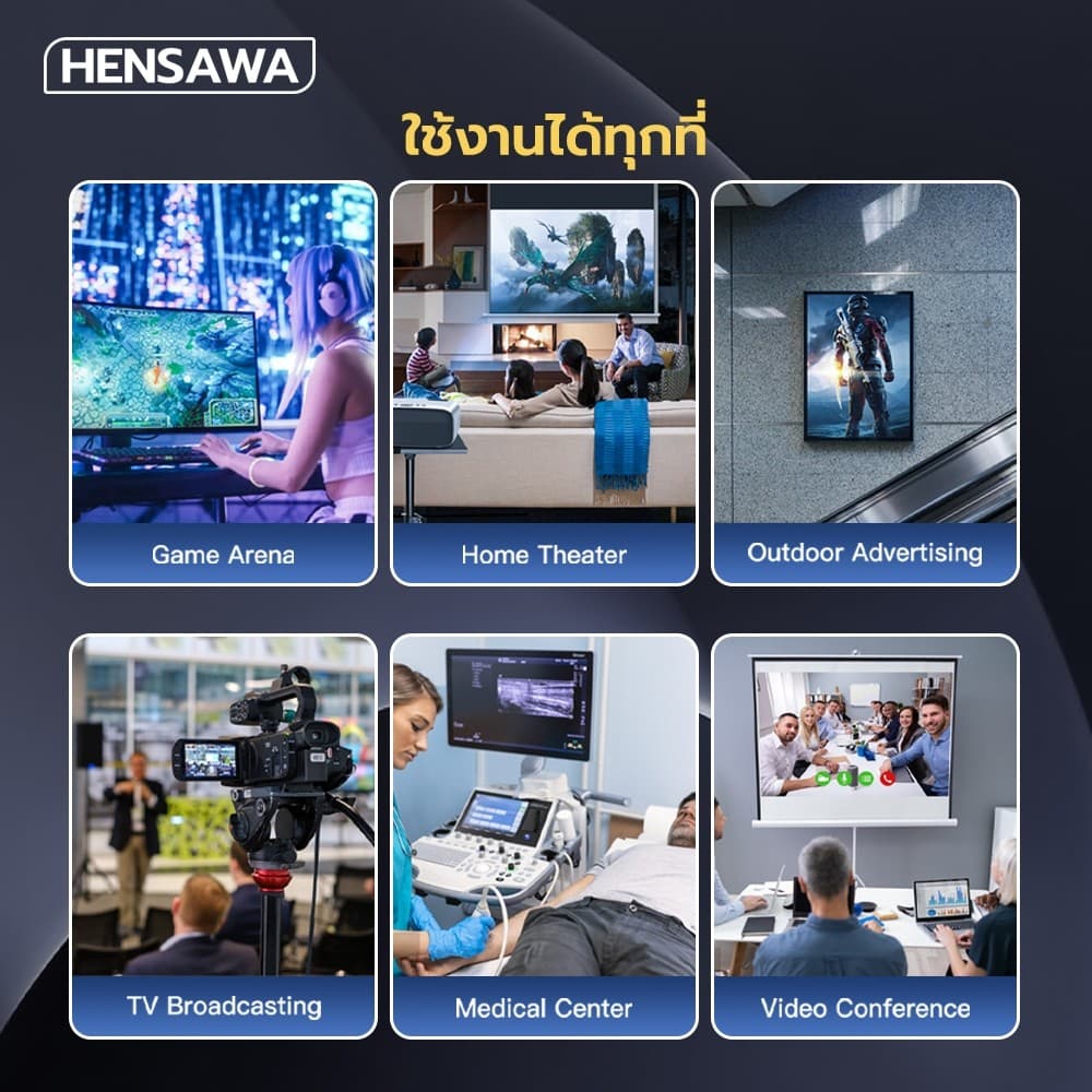 HENSAWA รุ่น VC528-531 สาย HDMI To HDMI 2.1 8K 60HZ 48Gbps ความเร็วสูง สําหรับ PC TV รูปที่ 6