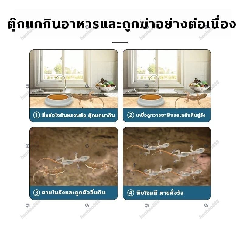 ครีมกำจัดจิ้งจก ยากำจัดจิ้งจก ยาฆ่าจิ้งจก ไล่ตุ๊กแกถาวร ไล่ตุ๊กแก 8 ชิ้น/กล่อง ผลยาวนาน ปลอดภัยสำหรับคนและสัตว์เลี้ยง รูปที่ 7