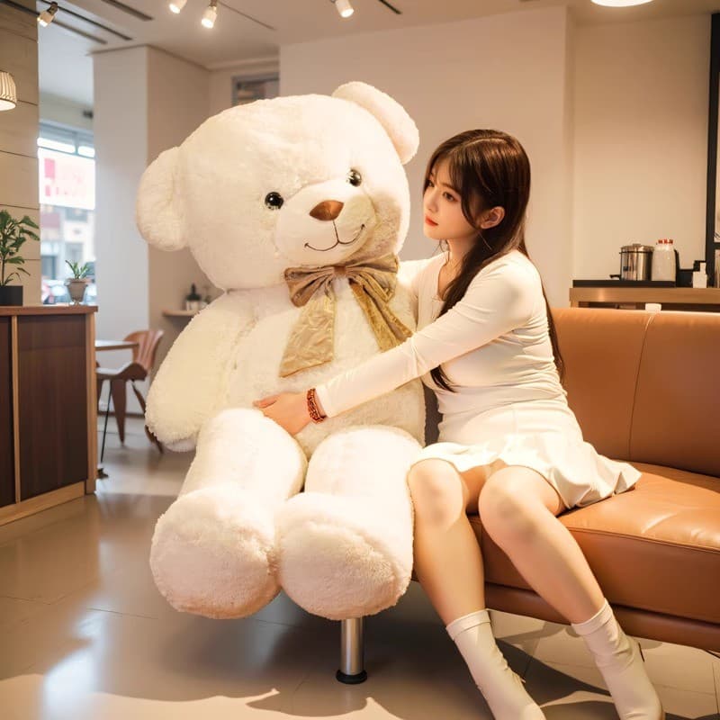 ตุ๊กตาหมี ตุ๊กตา ตุ๊กตายักษ์ 90/120/140/160CM ใยสังเคราะห์ PP ตุ๊กตาตัวใหญ่เท่าคน รูปที่ 9