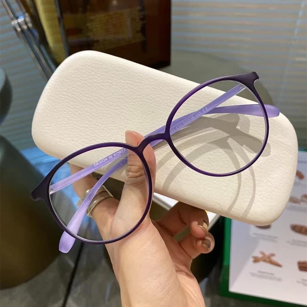 แว่นอ่านหนังสือระดับพรีเมียมสําหรับผู้หญิง +1.00 ถึง +4.00 - กรองแสงสีฟ้า, ป้องกันความเมื่อยล้า, กรอบกลมน้ําหนักเบาพิเศษ รูปที่ 4