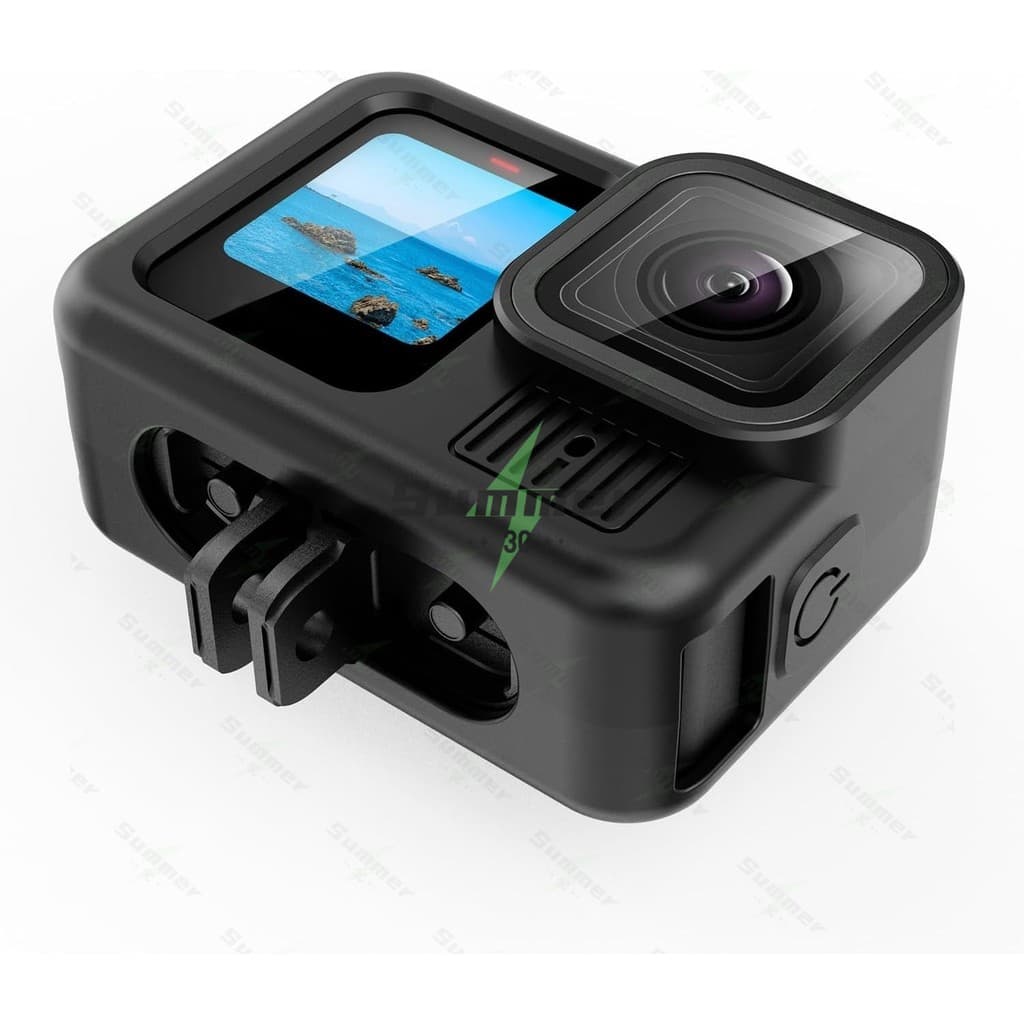 Summer เคสซิลิโคนสำหรับ Go Pro Hero 13/12/11/10/ 9 ฝาครอบแบตเตอรี่ ฝาปิดหน้าจอ ฝาปิดเลนส์ สายคล้องสำหรับกล้องแอคชั่น รูปที่ 8