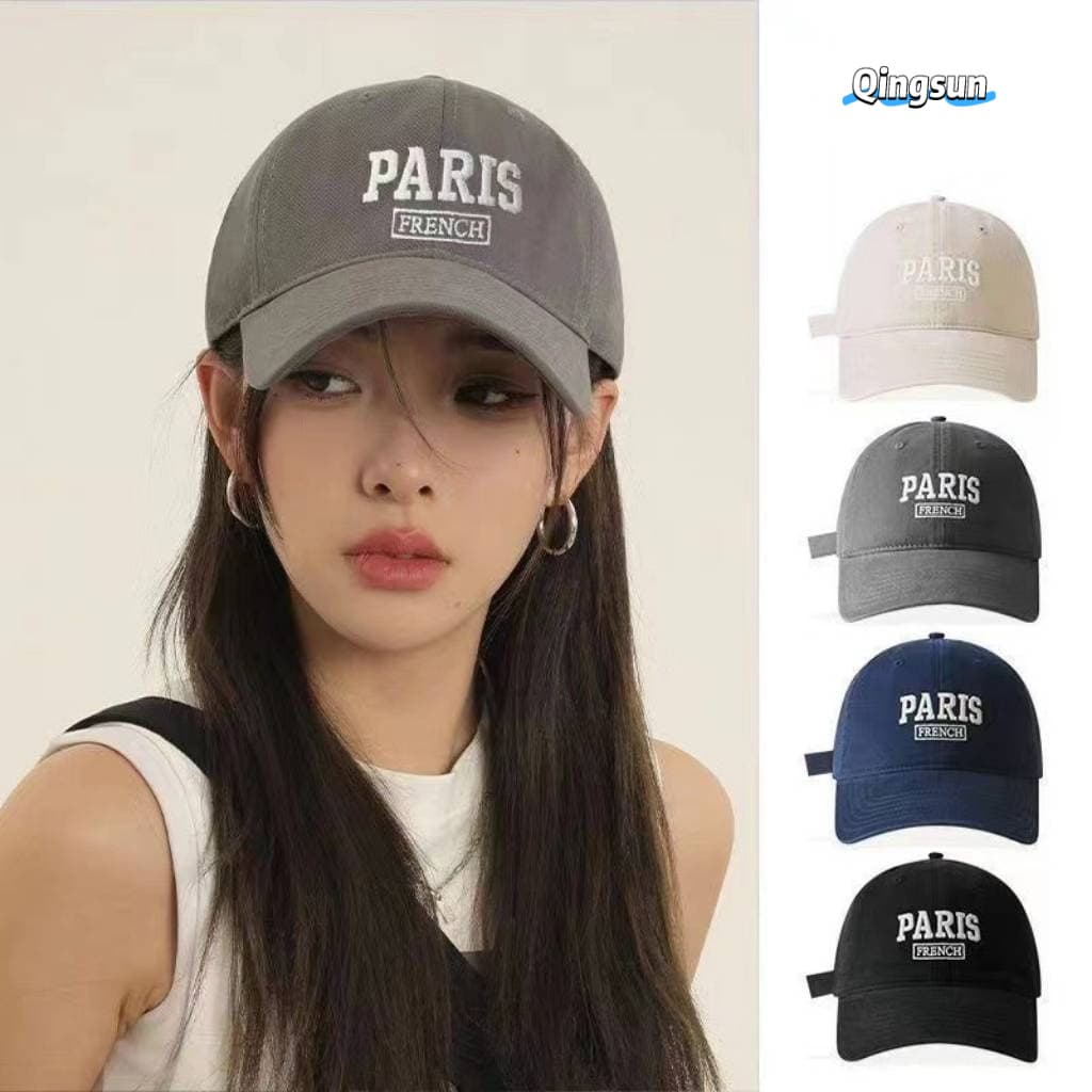 Qingsun หมวกแก๊ปเบสบอล ปัก PARIS น่ารักๆ ใส่ได้ทั้งชายหญิง มี 5 สี "MK-3" รูปที่ 1