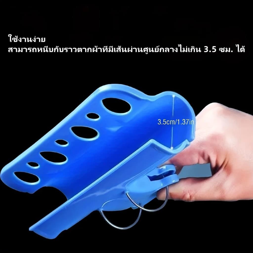 Featured ไม้แขวนเสื้อพลาสติกแบบตัวหนีบ ตะขอแขวนเสื้อผ้า คลิปไม้แขวนเสื้อกันลม คลิปไม้แขวนเสื้อกันลมกลางแจ้ง รูปที่ 3