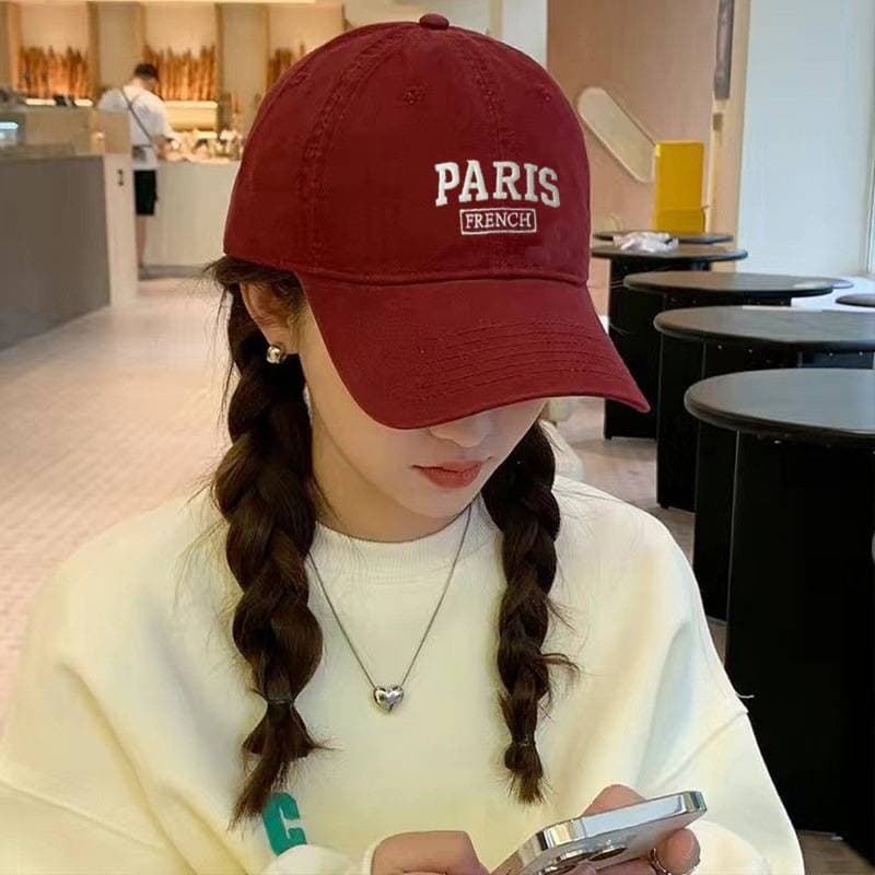 Qingsun หมวกแก๊ปเบสบอล ปัก PARIS น่ารักๆ ใส่ได้ทั้งชายหญิง มี 5 สี "MK-3" รูปที่ 9