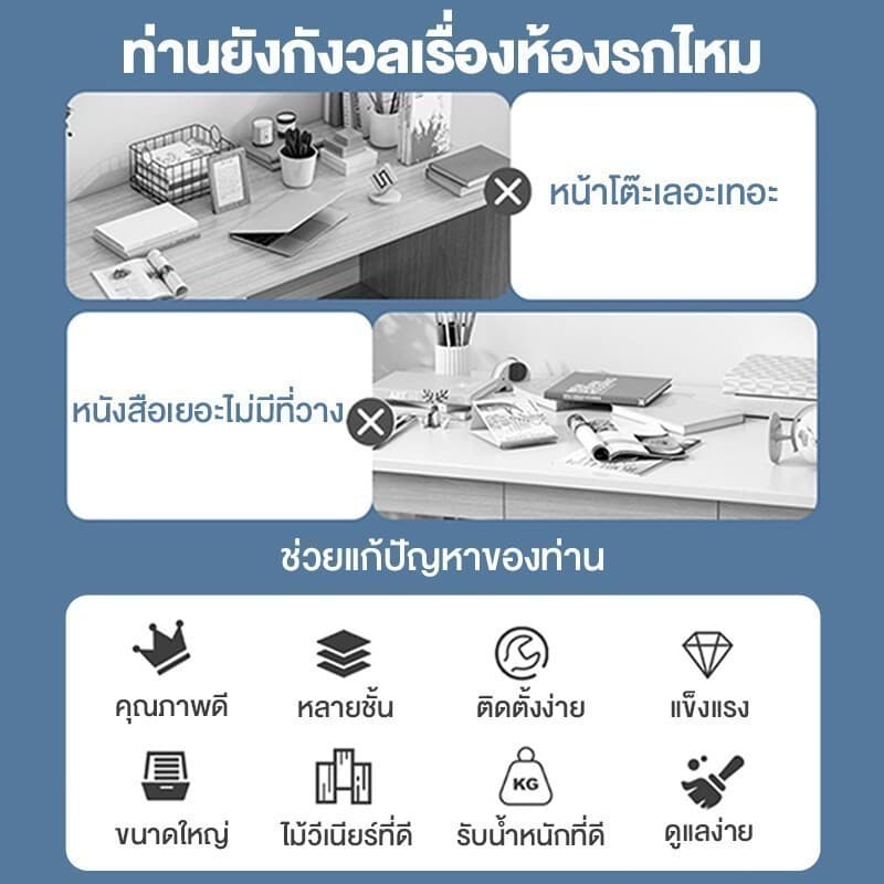 ชั้นวางหนังสือมินิมอล ชั้นวางหนังสือไม้ การออกแบบที่เรียบง่าย การจัดเก็บอเนกประสงค์ book rack A4 รูปที่ 5