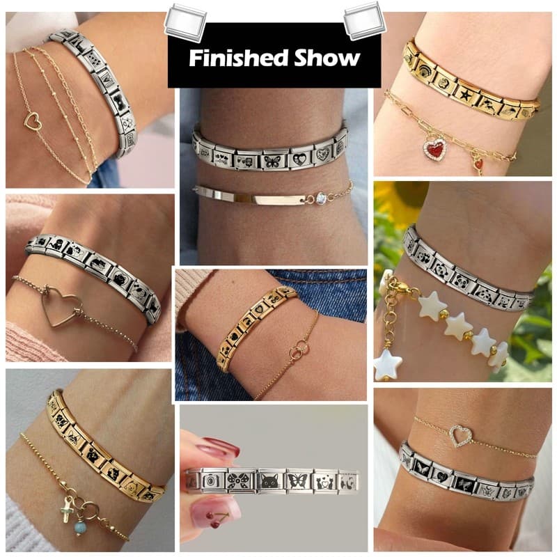แกะสลัก Checkerboard 777 สร้อยข้อมือ Charm อิตาเลี่ยน Fit 9 มม.สร้อยข้อมือสแตนเลส DIY เครื่องประดับทําอุปกรณ์เสริม Retro บุคลิกภาพโมดูลสร้อยข้อมืออุปกรณ์เสริม รูปที่ 3