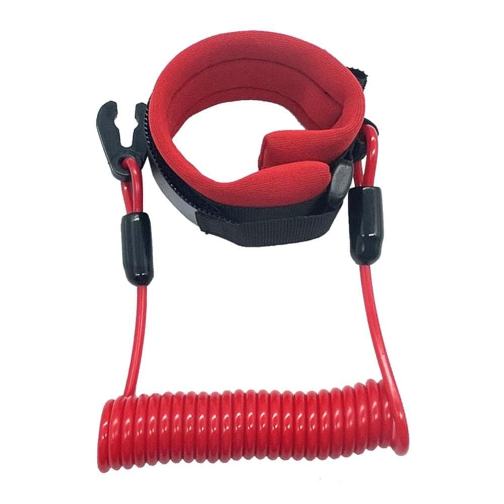 HW Universal Marine เรือนอกเครื่องยนต์มอเตอร์ Lanyard หยุดสวิทช์สำหรับ YAMAHA Jet Ski Key เชือกลอยข้อมือ B4P2 รูปที่ 7