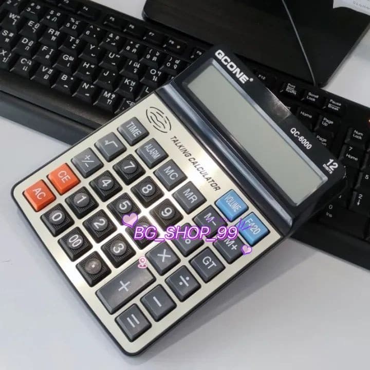 เครื่องคิดเลขพูดไทย12หลัก รุ่น QC-6000 รูปที่ 3