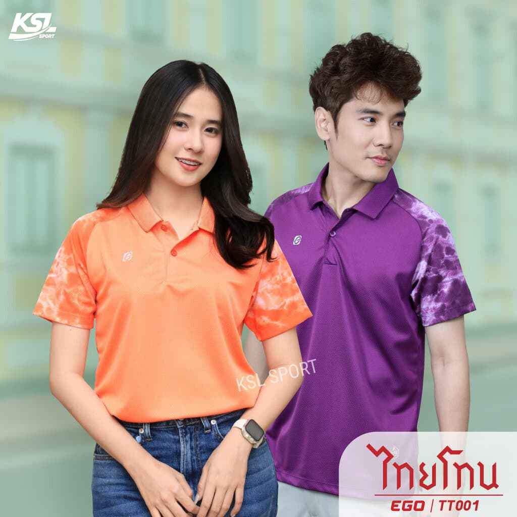 ใหม่! Ego Sport เสื้อโปโล อีโก้ สปอร์ต Tie dye รุ่น Thai Tone T001 เสื้อคอปก มัดย้อม TT-001 รูปที่ 2