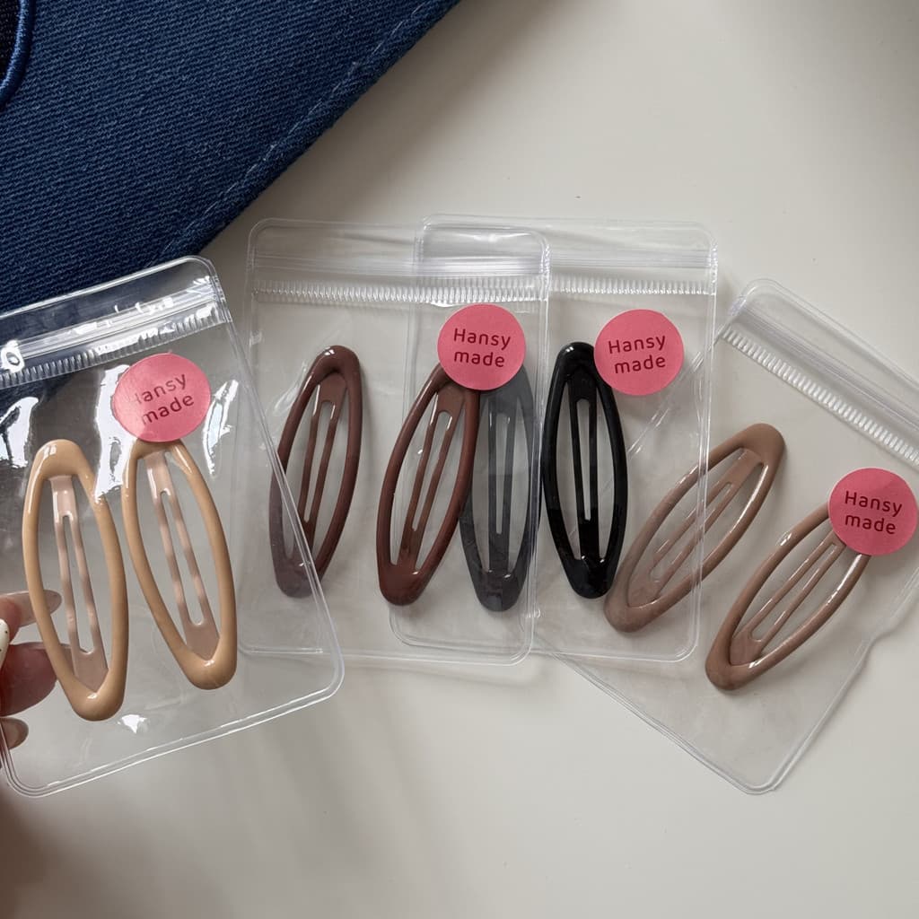 Mouga/2pcs แฟชั่น Classy เสือดาวพิมพ์ Oil Drop Water Drop BB คลิป Bangs คลิปใหม่น่ารักสำหรับสาวรูปไข่ รูปที่ 3