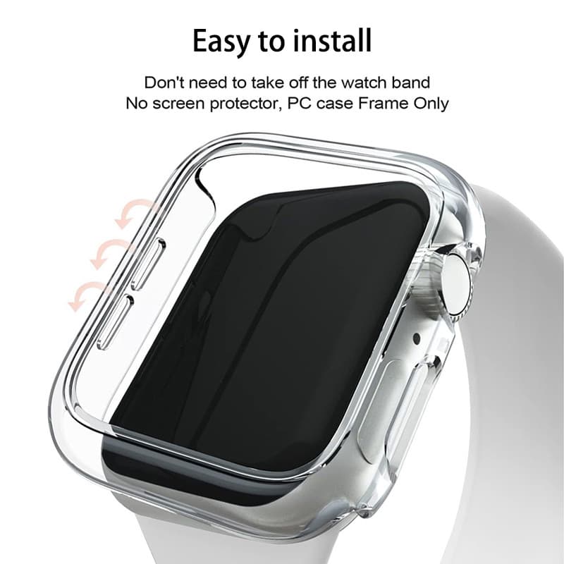เคสป้องกัน PC สําหรับ Apple Watch Series 10/9/8/7/SE/6/5/4/Ultra 2 ขนาด 40/41/42/44/45/46/49 มม. รูปที่ 9