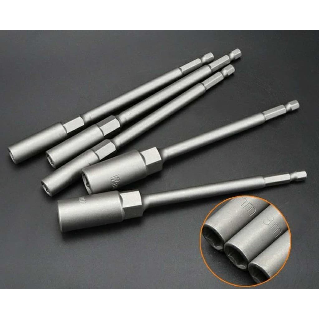 8-14 มม.ยาวไฟฟ้าเจาะ SOCKET HEAD Bolt NUT DRIVER Bit Impact เจาะ Bits อะแดปเตอร์ซ็อกเก็ตประแจ EXTENSION Bar 150 มม. รูปที่ 2