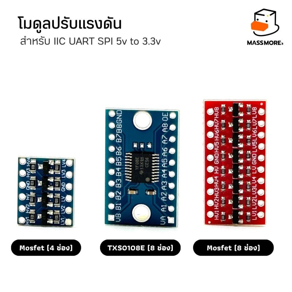 Logic Level Converter TXS0108E Mosfet TTL Bi-Directional โมดูลปรับแรงดัน I2c UART SPI รูปที่ 2