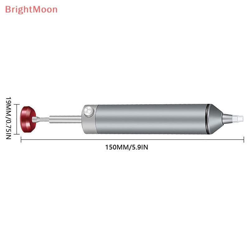 BrightMoon Solder Sucker Clog Desoldering ปั๊มสําหรับ Solder ถอดเปลี่ยนความร้อน Resistan ซิลิโคนดูดหัวฉีด รูปที่ 9