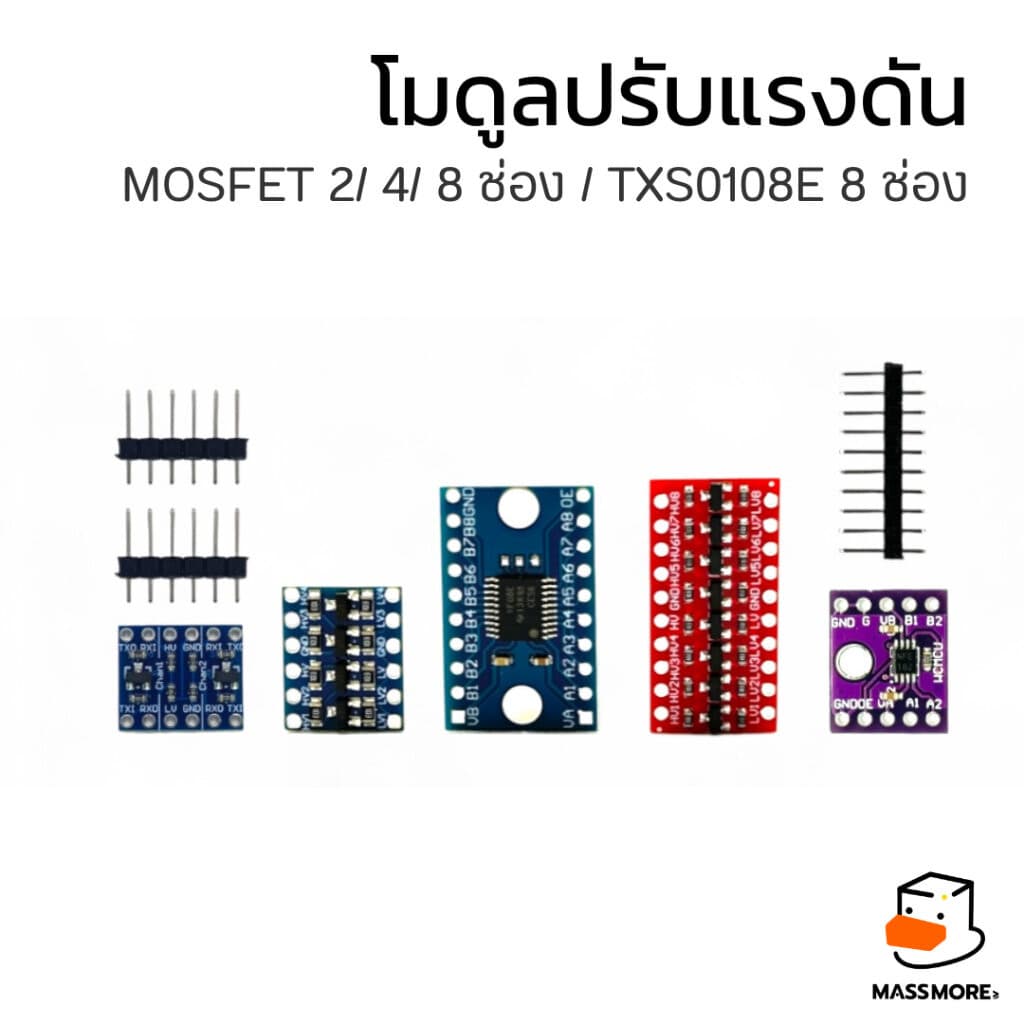 Logic Level Converter TXS0108E Mosfet TTL Bi-Directional โมดูลปรับแรงดัน I2c UART SPI รูปที่ 1