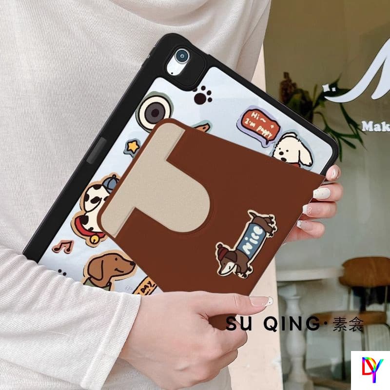 เคส iPad หมุนได้ 360 องศาสําหรับ iPad11 2025 Pro11 air6/5/4 10.9 10.5 10th 2022 gen7gen8gen9 10.2 นิ้ว Mini6/7 น่ารัก Kapibala ฝาครอบป้องกันพร้อมช่องเสียบปากกา รูปที่ 3