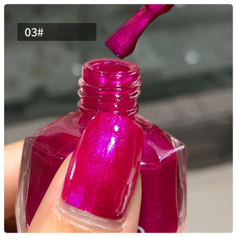 GUBQ น้ำยาทาเล็บ 45 สี ฤดูร้อน ใหม่ ไม่ต้องอบ สีมัน แฟลช แฟลช บลู เอนแชนเทรส ดาว ลูกศิษย์ สีม่วง คริสตัล ดูดทราย รูปที่ 4