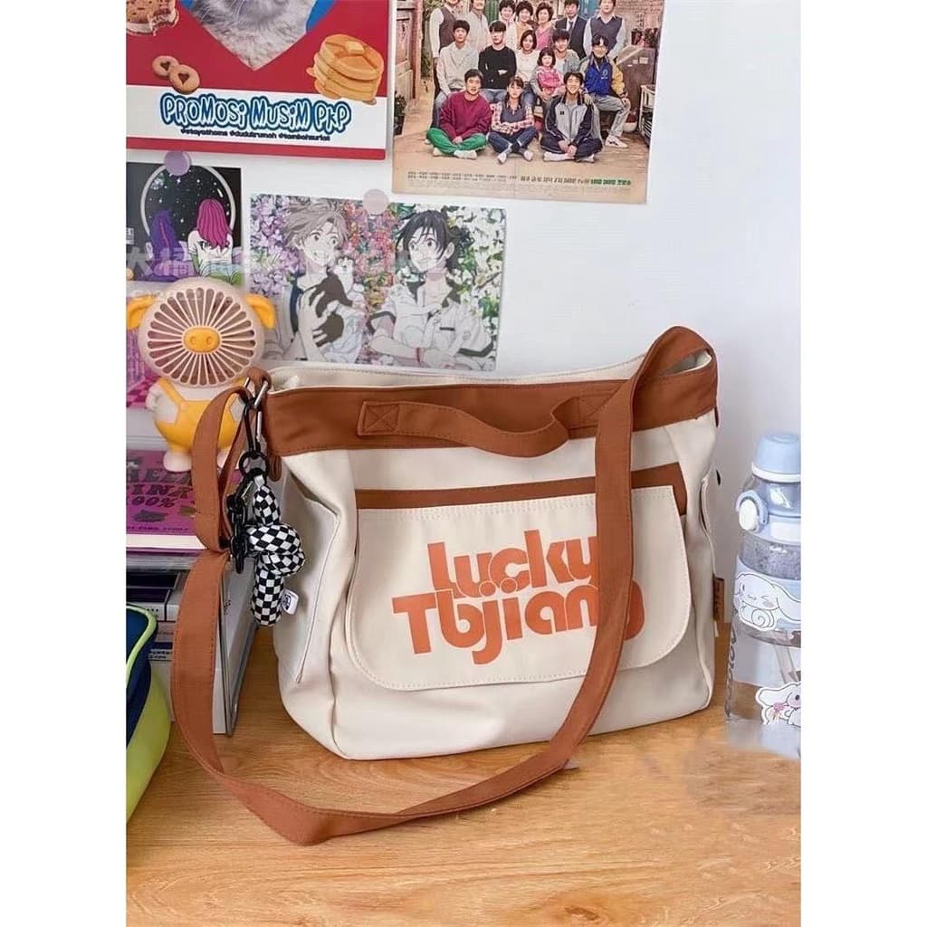 miss bag faion กระเป๋าสะพายผู้หญิง กระเป๋าผ้า รุ่น D-1494 รูปที่ 2