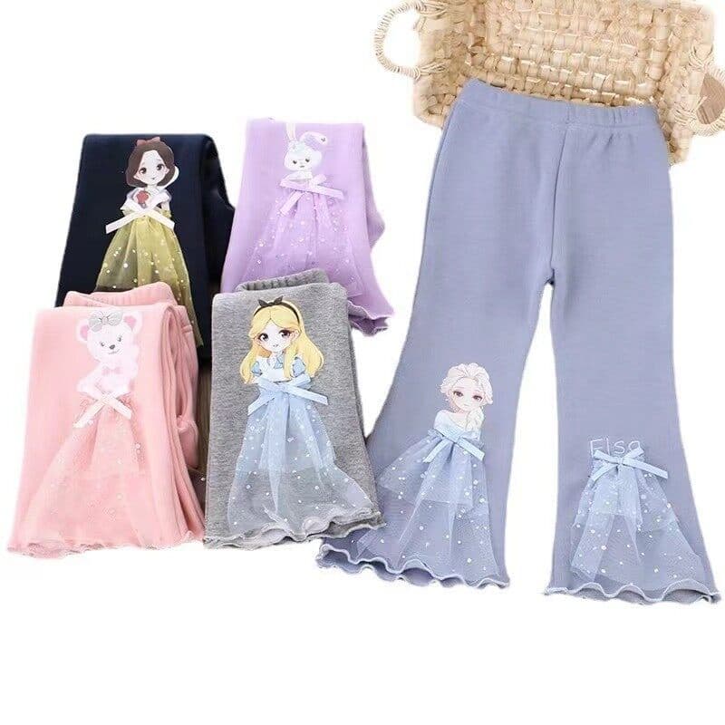 สินค้าใหม่ กางเกงขาบานเด็กกลางแจ้งสาวน้อยแฟชั่นกางเกง เจ้าหญิง รูปที่ 6