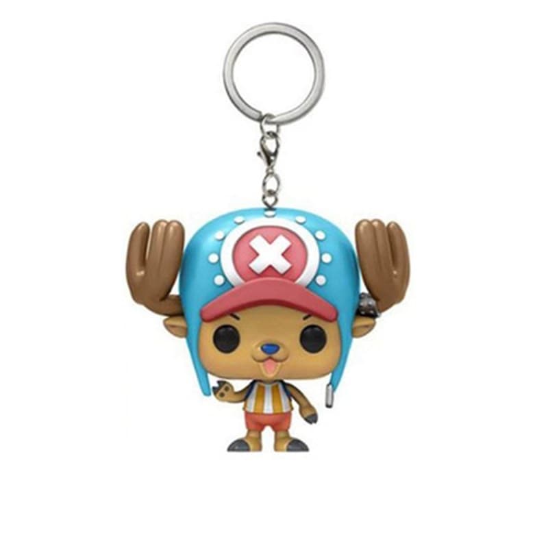 การ ์ ตูนกิโมโน Luff พวงกุญแจ Roronoa Chopper ตุ ๊ กตา Action Figures Collection ของเล ่ น Key Ring รูปที่ 7