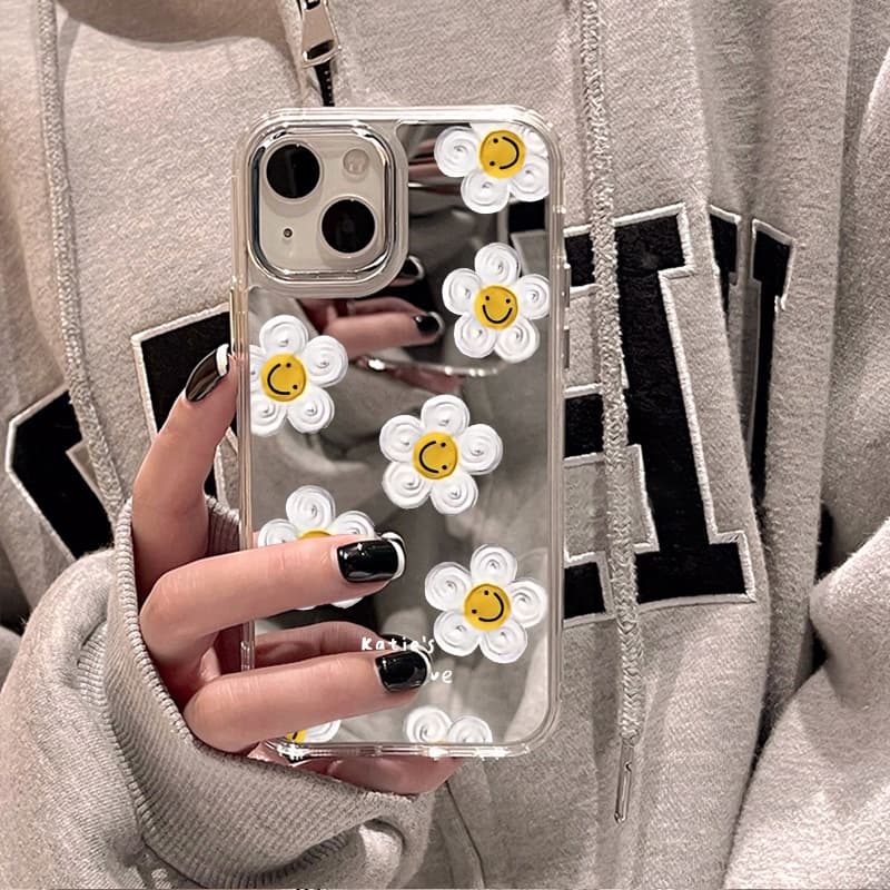 COD Case เคส iPhone 11 13 16 15 14 12 17 Pro Max เคสไอโฟน11 16promax Case ลายดอกไม้ กรณีโทรศัพท์มือถือชุบกระจก รูปที่ 7
