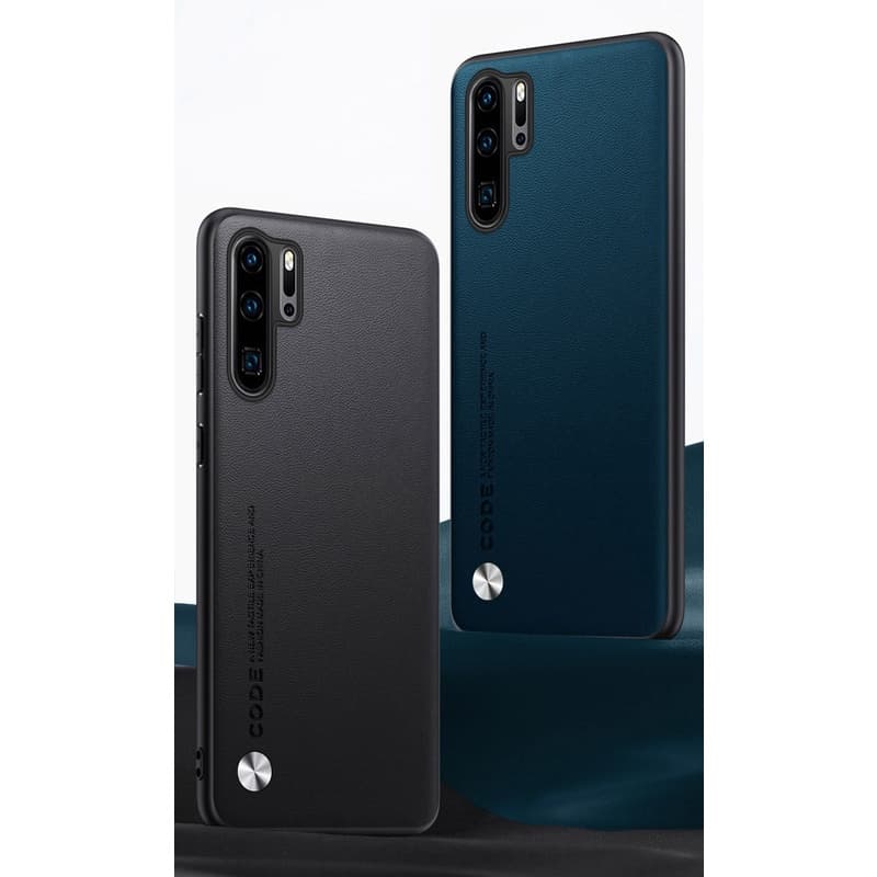 สําหรับ Huawei P30 / P30 Pro / P30 Lite แฟชั่น หนัง พื้นผิว ด้านหลัง เคส TPU นิ่ม กรอบป้องกัน รูปที่ 7