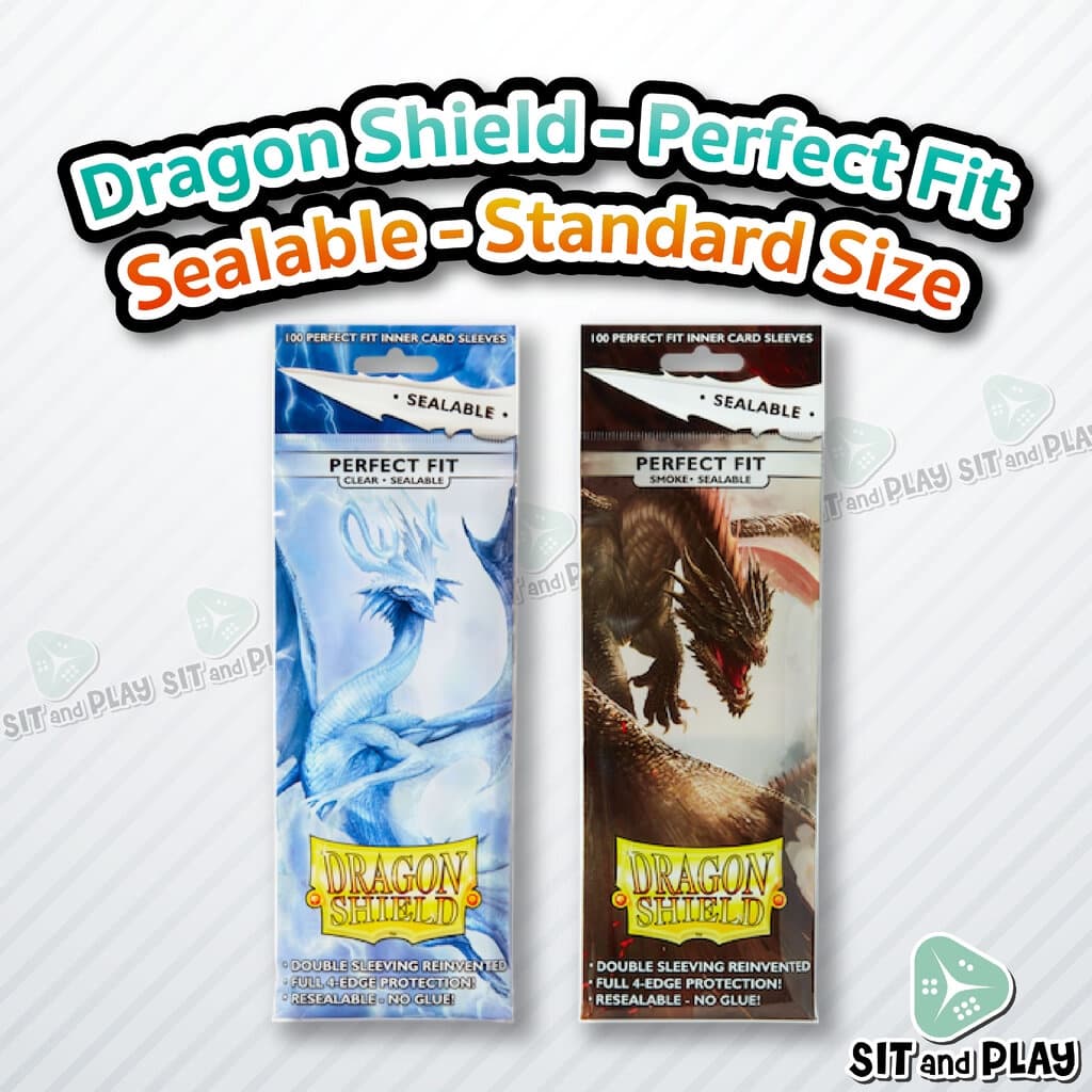 Dragon Shield - Perfect Fit Sealable Standard Size - 100 Inner Sleeves ซองใส่การ์ด มีฝาปิดสนิท โดยไม่ต้... รูปที่ 1