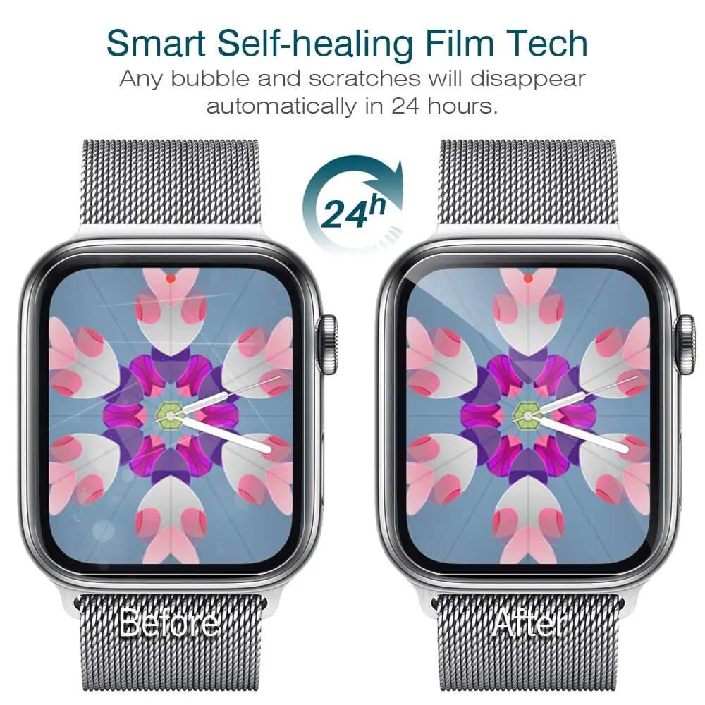 ฟิล์มกระจกนิรภัยกันรอยหน้าจอ HD สําหรับ Apple Watch Ultra2/Series 7/8/6/SE/5/4 ขนาด 49/44/40/45/41/38/42 มม. iWatch รูปที่ 8