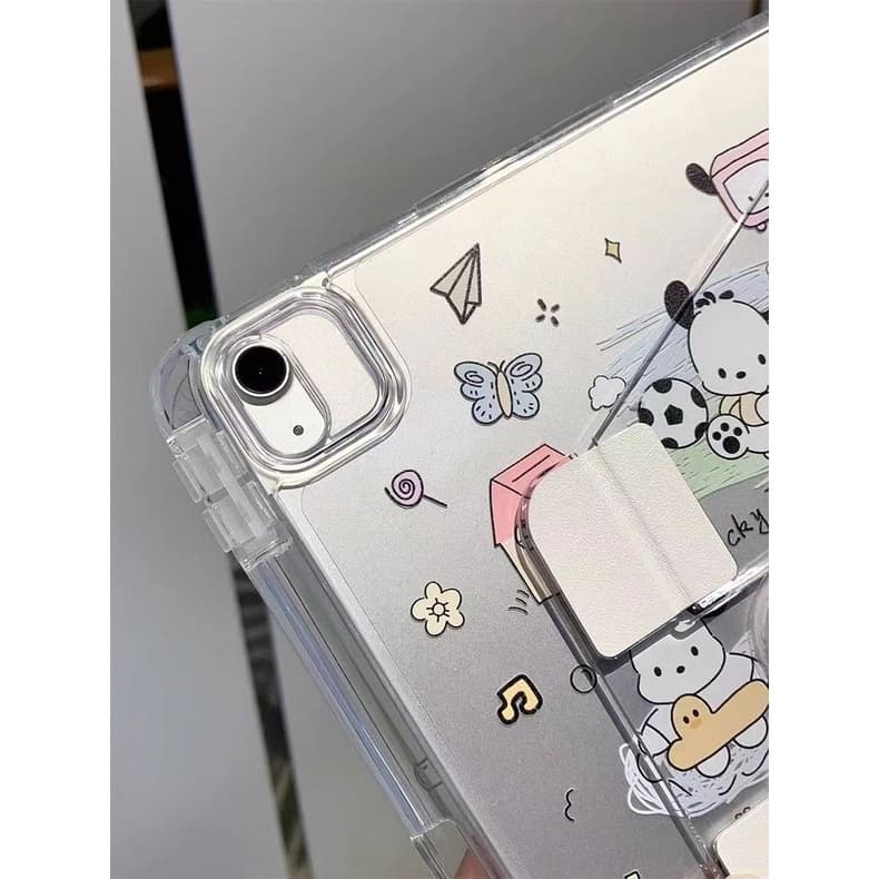 คริสตัล หน้าใส-หลังใส เคสไอแพด gen7/8/9/10.2 air4/5 air6 pro11 pro 12.9 gen10 gen11 MINI6/7 GEN5 6 เคสอะคริลิคฝาขุ่น รูปที่ 5