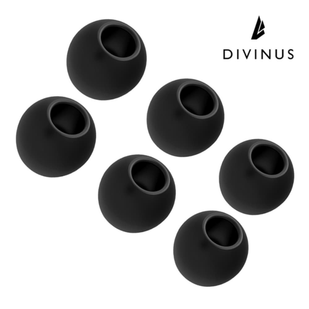 DIVINES กํามะหยี่ซิลิโคน Eartips สําหรับ 3-5 มม.หัวฉีด S/M/L เคล็ดลับหูฟังนําส่วนขยายสูง รูปที่ 2