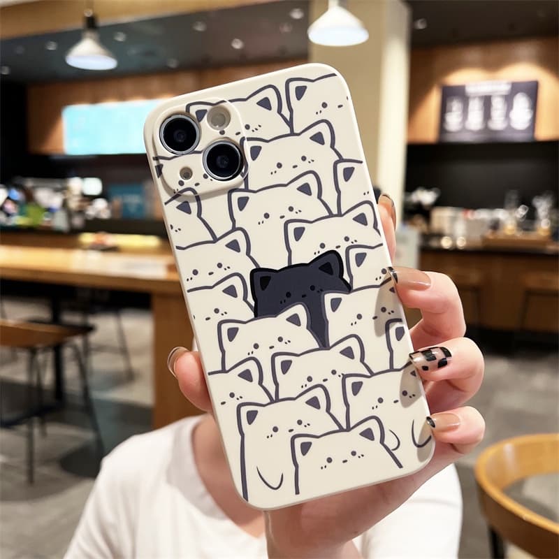 Couple Cute Casing For iPhone 15 14 Plus 13 Pro Max 12 11 Pro Max X Xs Xr 7 8 Plus Xsmax Cartoon Bear Silicone Soft Case รูปที่ 3