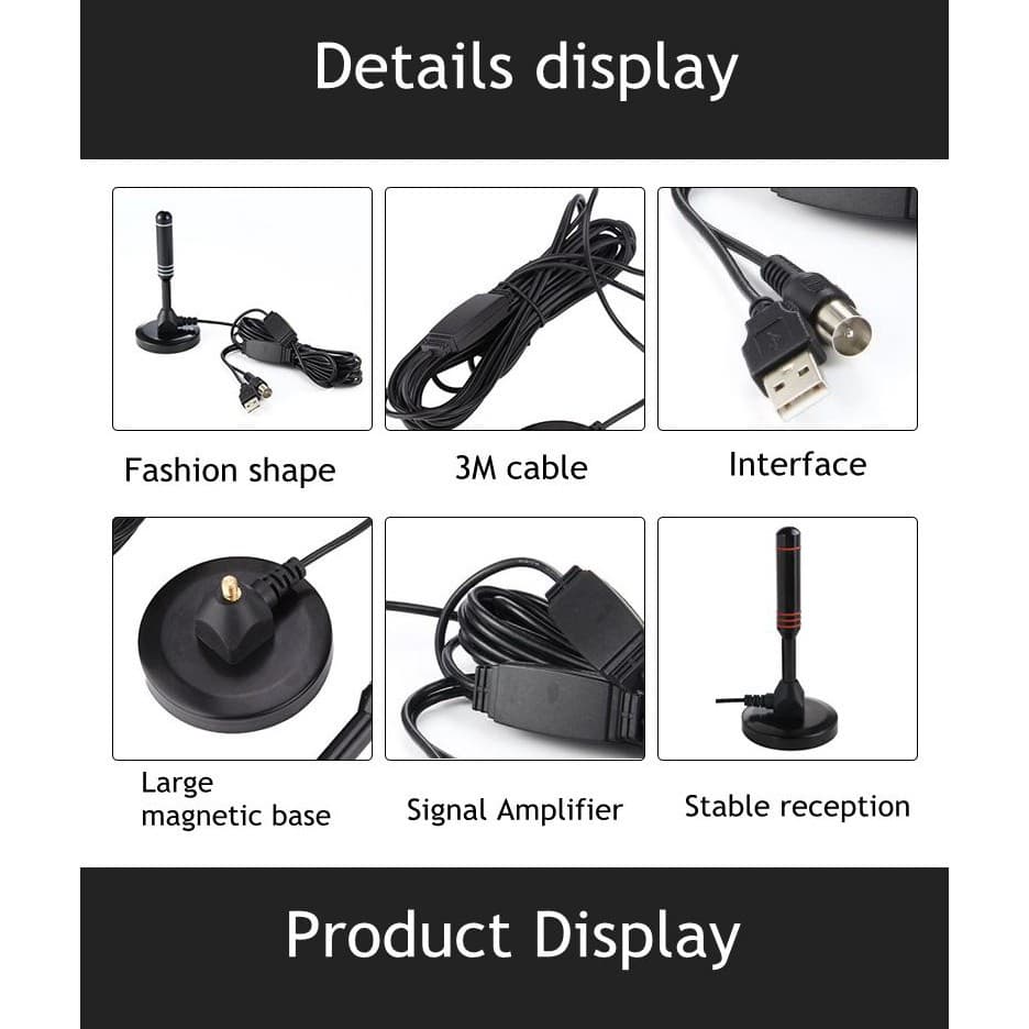 ยอดขายอันดับ1 DIGITAL TV ANTENNA รุ่น DVB-T2 เสาอากาศทีวีดิจิตอล เสารับสัญญาณทีวีดิจิตอล รูปที่ 9