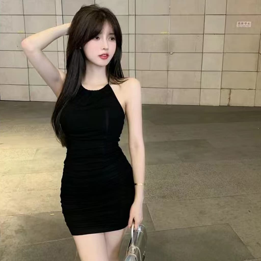มินิเดรสสุดแซ่บ งานโชว์หลังพร้อมสายคล้องคอ ชุดเดรสรัดรูป รูปที่ 2