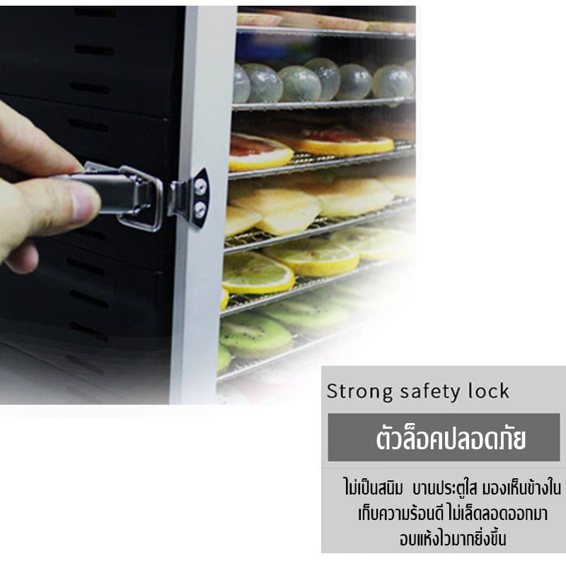 เครื่องอบผลไม้ จุได้เยอะ 5-12 ชั้น Food Dryers ตู้อบผลไม้แห้ง ปรับความร้อนได้ เตาอบลมร้อน ตู้อบแห้ง รูปที่ 4