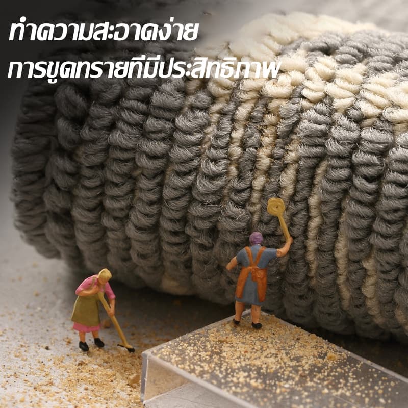 พรม พรมเช็ดเท้า การดูดซึมน้ําและกันลื่น กําจัดฝุ่นและทนต่อการสึกหรอ ใช้ที่ทางเข้า 50*80CM รูปที่ 4