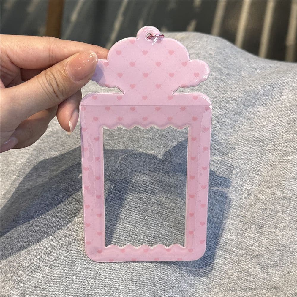 จี้ PVC รูปหัวใจน่ารัก ขนาด 10 ซม. สําหรับใส่บัตรอาหาร โฟโต้การ์ด รูปที่ 5