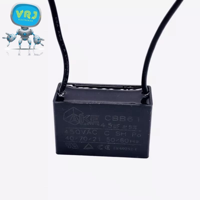 Capacitor 450VAC 1~18UF/แบบเหลี่ยม มีสาย 2 สาย แคปพัดลม ปั๊มน้ำ มอเตอร์แคปรัน แคปสี่เหลี่ยม คาปาซิเตอร์รัน รูปที่ 7