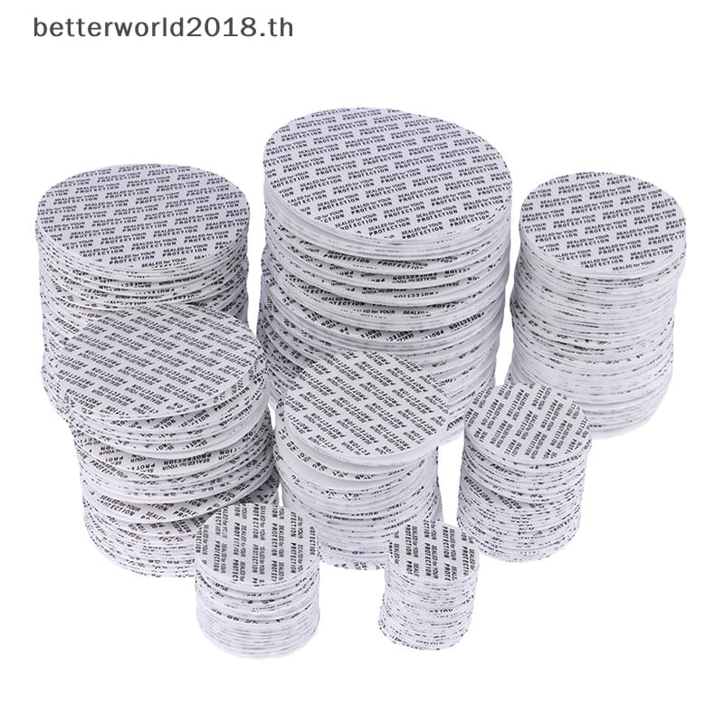 200 ชิ้น Self-กาวโฟมความดัน Sensitive Seal Lining Tamper ทนซีลสําหรับขวดเครื่องสําอางหม้อขวด 20 มม.-82 มม. รูปที่ 1