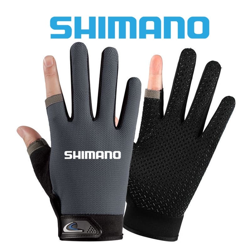 Shiman0 สัมผัสสองนิ ้ วถุงมือตกปลาผู ้ ชายครีมกันแดดกลางแจ ้ ง Anti-slip Breathable หน ้ าจอสัมผัสบางกีฬาขี ่ ถุงมือผู ้ ชาย รูปที่ 7