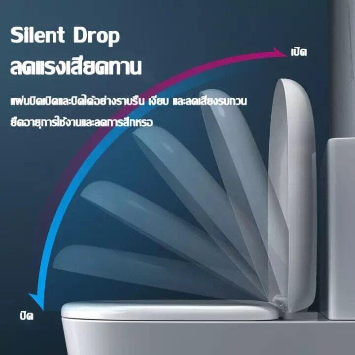 ถูกที่สุดฝาชักโครก ฝารองชักโครก ฝารองนั่งส้วม ฝารองนั่ง ฝารองนั่งชักโครก ฝาโถสุขภัณฑ์ทรงกลม ฝาโถส้วม ฝารองนั่งโถส้วม รูปที่ 2