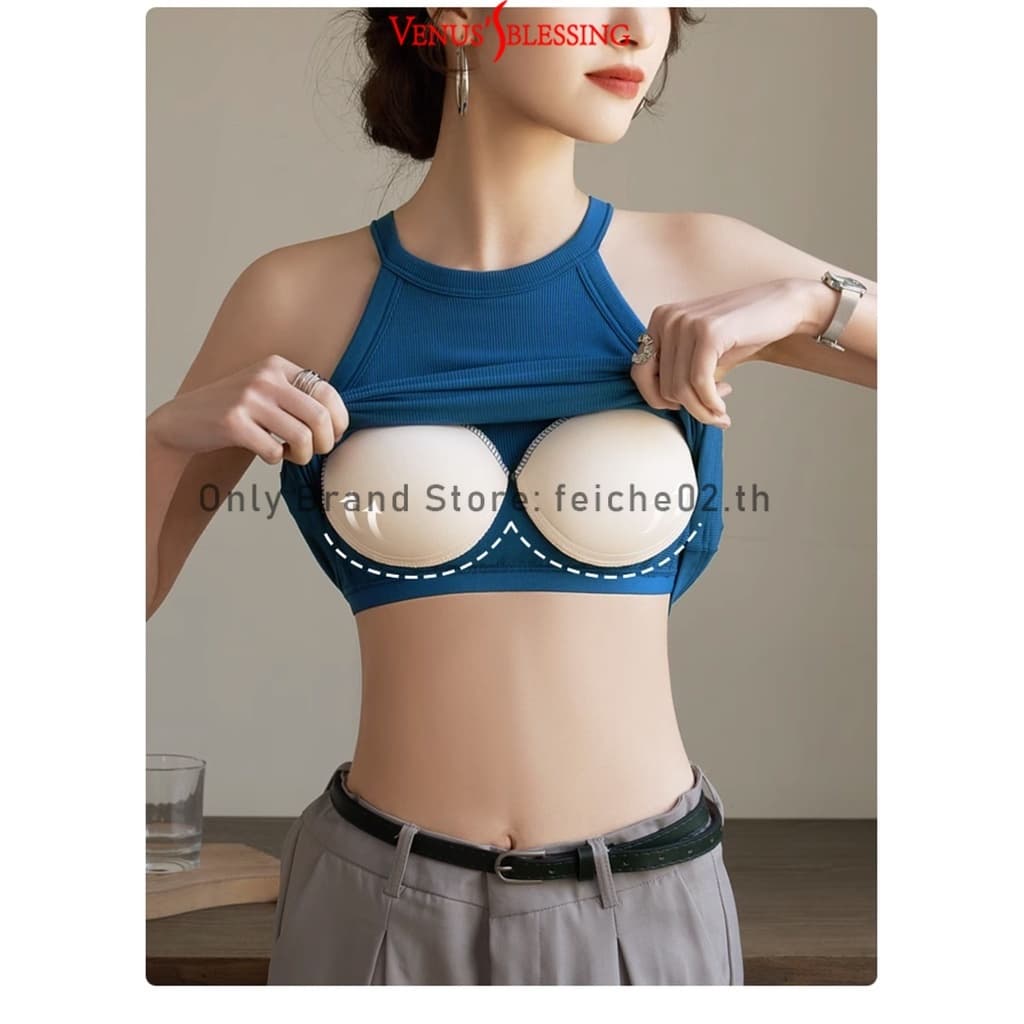 2 in 1 เสื้อสายเดี่ยว แขนสั้น สไตล์ใหม่ สําหรับผู้หญิง 2023 รูปที่ 6