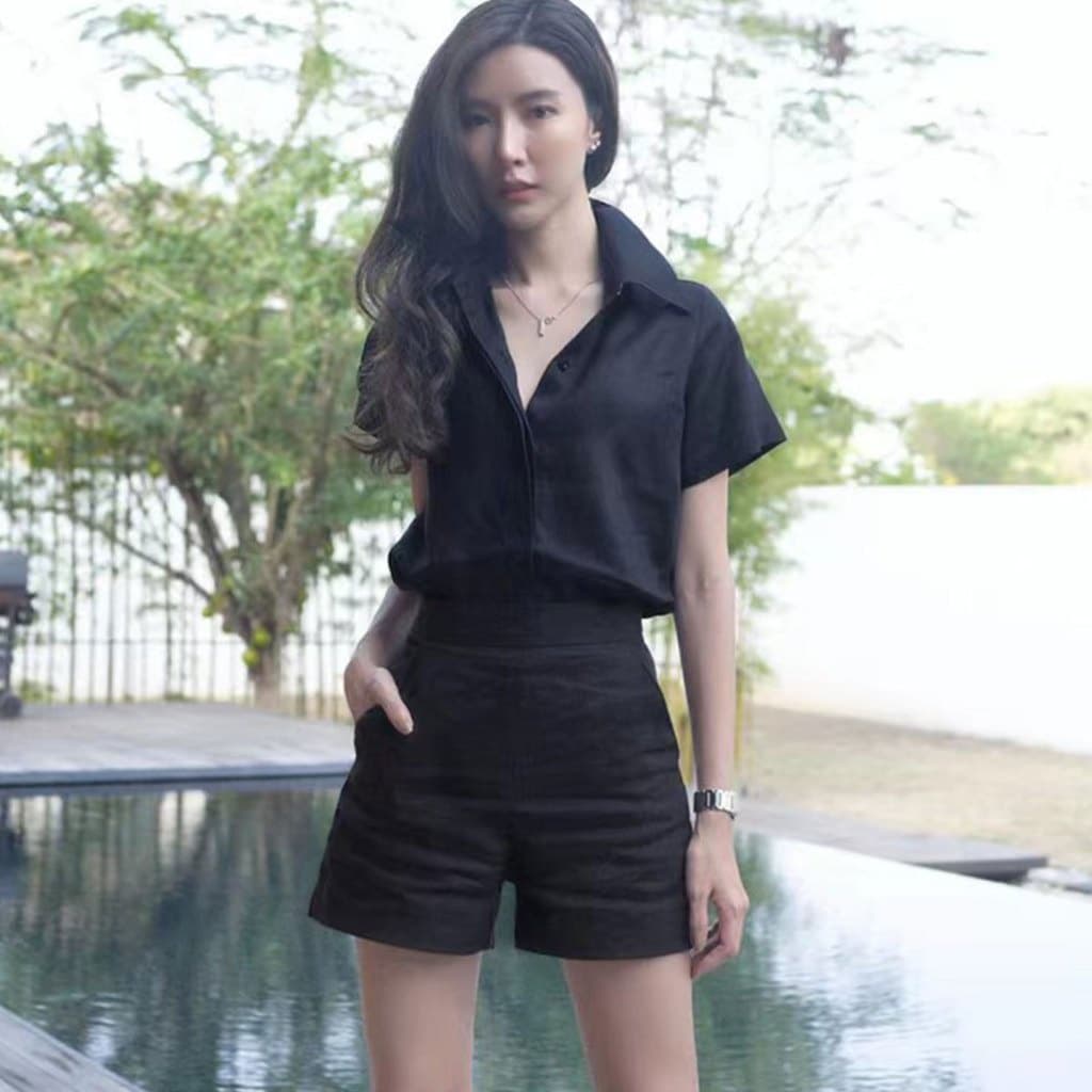 เซ็ต2ชิ้น เสื้อ+กางเกง ผ้าดีสไตล์น่ารัก รูปที่ 4