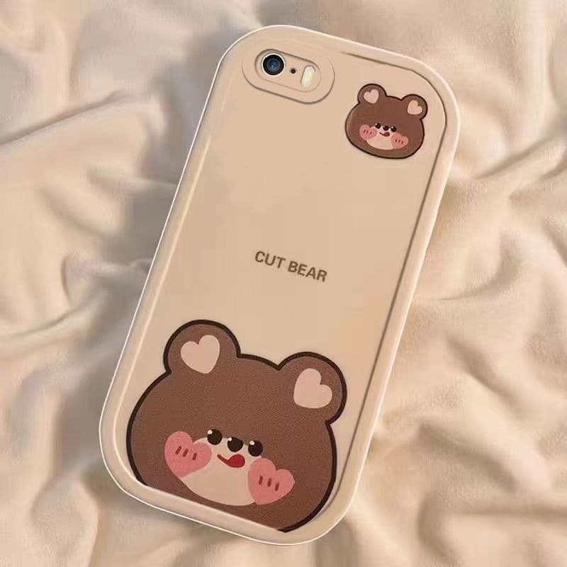 เคสโทรศัพท์มือถือ ซิลิโคนนิ่ม กันกระแทก ลายน่ารัก สําหรับ iPhone SE 2016 5 5S 6 6s 7 8 SE 2020 6 Plus 6s Plus รูปที่ 6