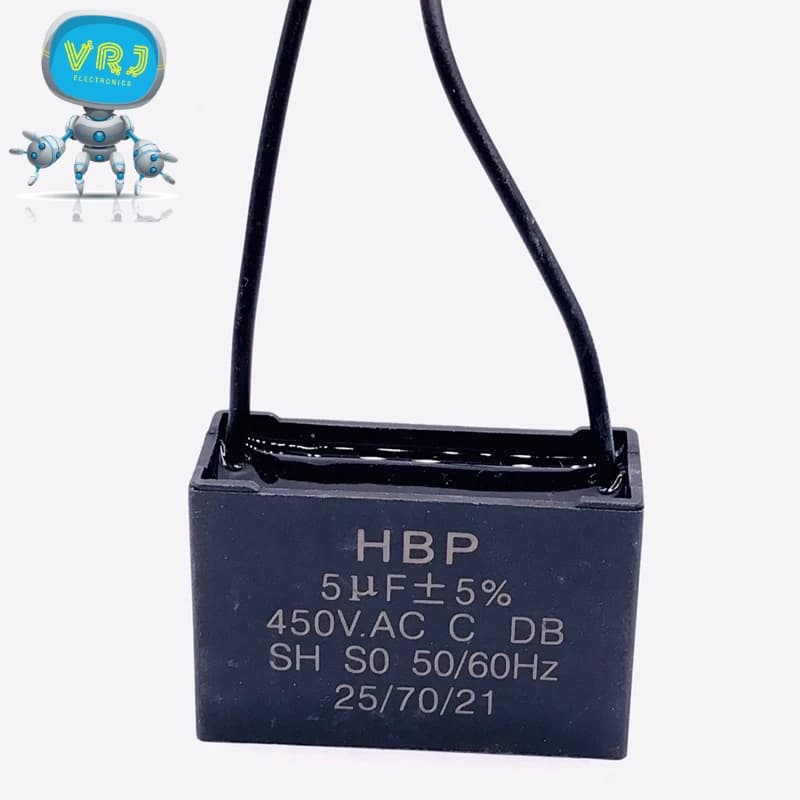 Capacitor 450VAC 1~18UF/แบบเหลี่ยม มีสาย 2 สาย แคปพัดลม ปั๊มน้ำ มอเตอร์แคปรัน แคปสี่เหลี่ยม คาปาซิเตอร์รัน รูปที่ 6