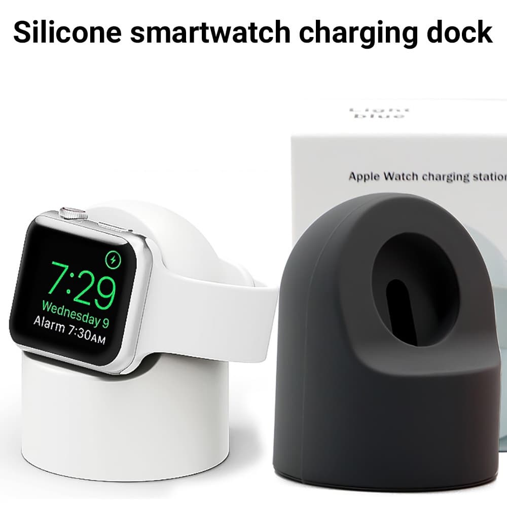 แท่นวางที่ชาร์จแอปเปิ้ลวอชแท่นชาร์จซิลิโคน สําหรับ Apple Watch Charger1 2 3 4 5 6 7 iWatch รูปที่ 2