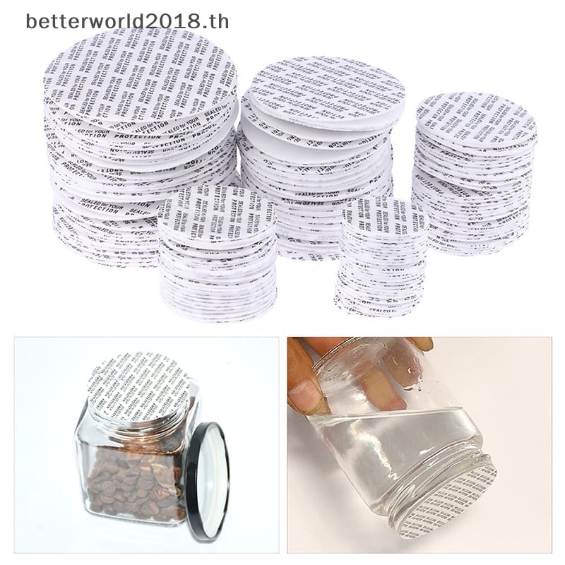 200 ชิ้น Self-กาวโฟมความดัน Sensitive Seal Lining Tamper ทนซีลสําหรับขวดเครื่องสําอางหม้อขวด 20 มม.-82 มม. รูปที่ 9